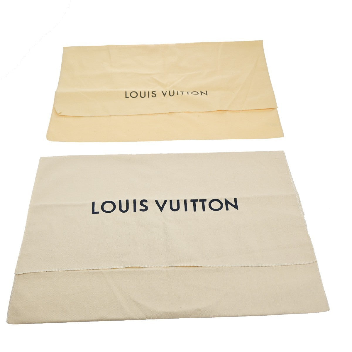 LOUIS VUITTON Logo 30 Set Drawstring Dust Bag Canvas Cotton Beige Brown 62CA727