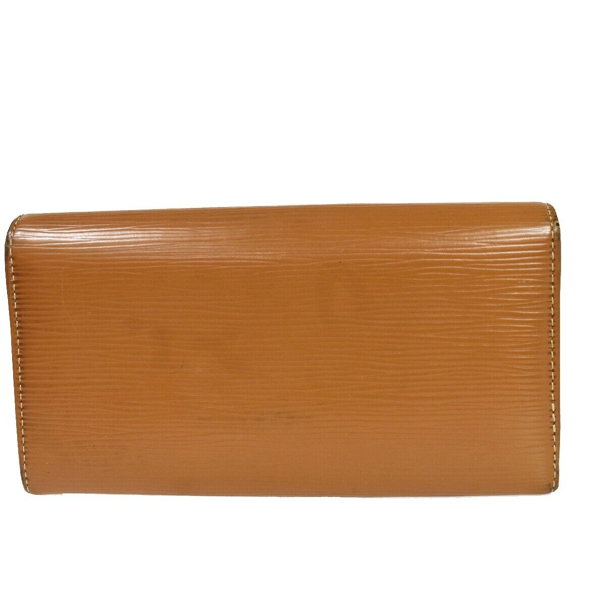 LOUIS VUITTON Porte Monnaie Credit Bifold Wallet Epi Brown France M6359I 05JH674