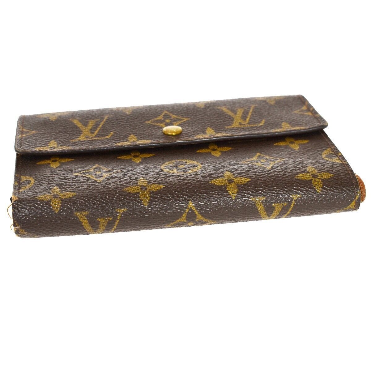 LOUIS VUITTON Porte Tresor Etui Papier Trifold Wallet Monogram BN M61202 02AD223