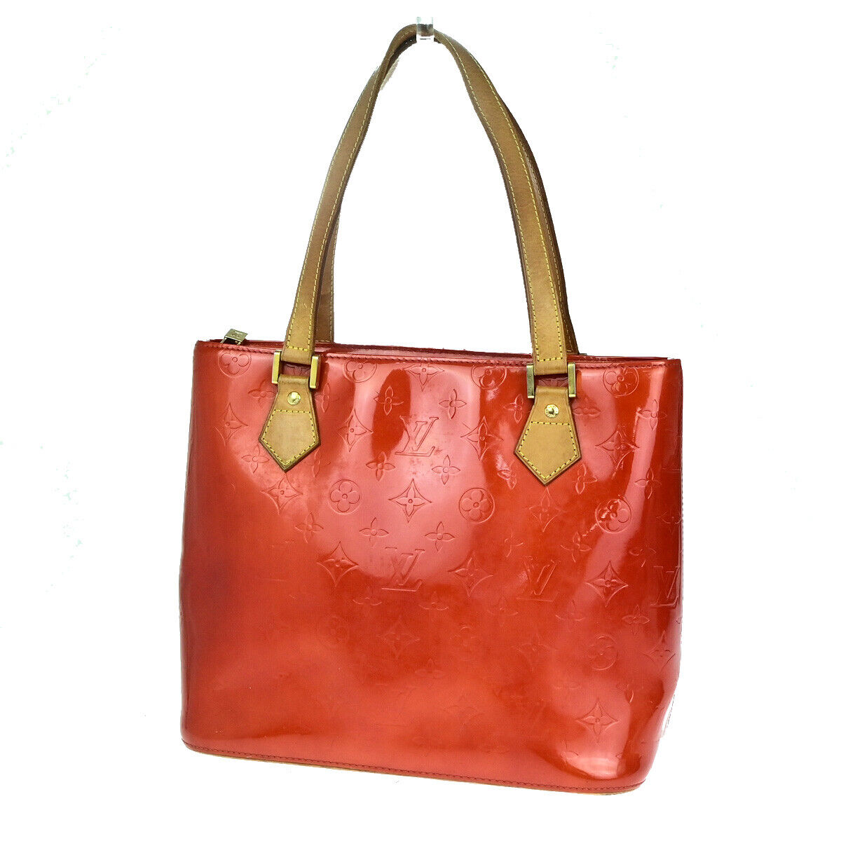 LOUIS VUITTON Houston Shoulder Bag Monogram Vernis Rouge M91092 60YF418