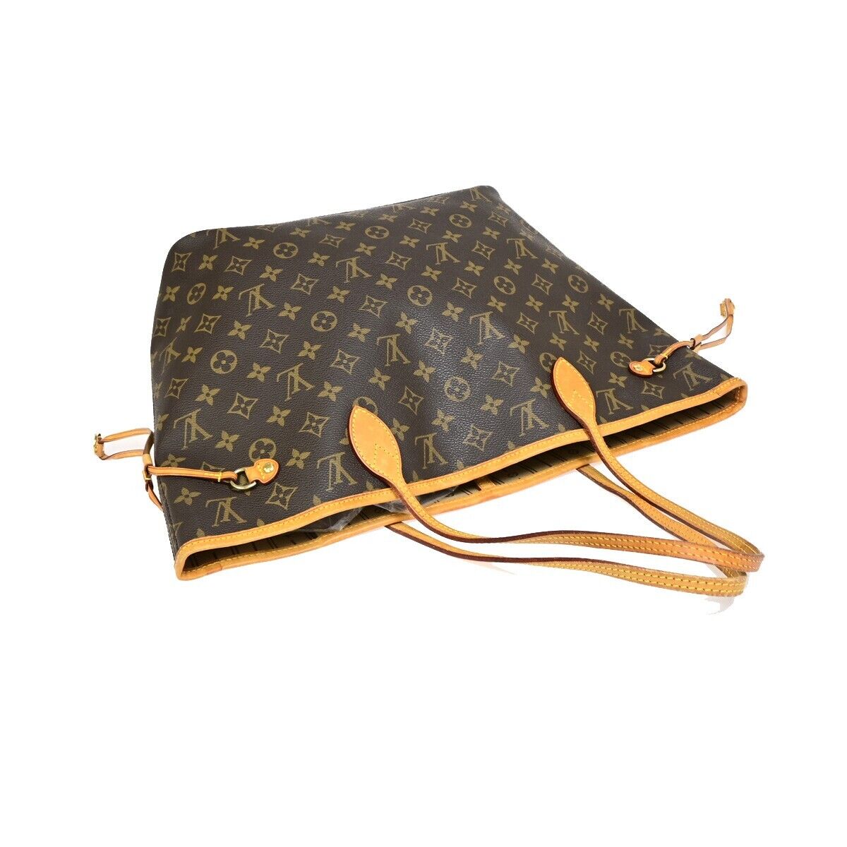 LOUIS VUITTON Neverfull MM Shoulder Tote Bag Monogram Leather BN M40156 91FA728