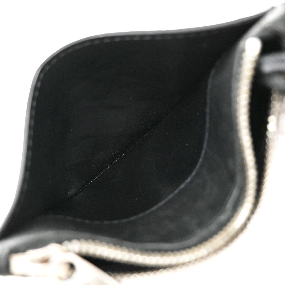 BOTTEGA VENETA Logo Intrecciato Coin Case Wallet Leather Black Italy 65EF860