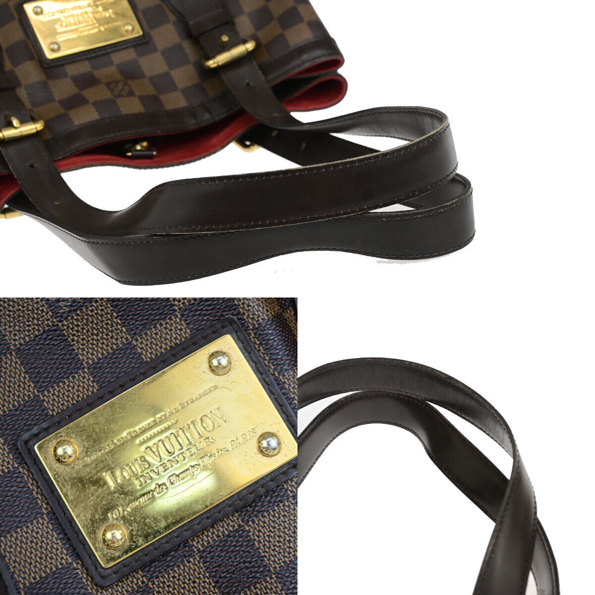 LOUIS VUITLOUIS VUITTON Hampstead MM Shoulder Bag Damer Leather N51204 86YG481