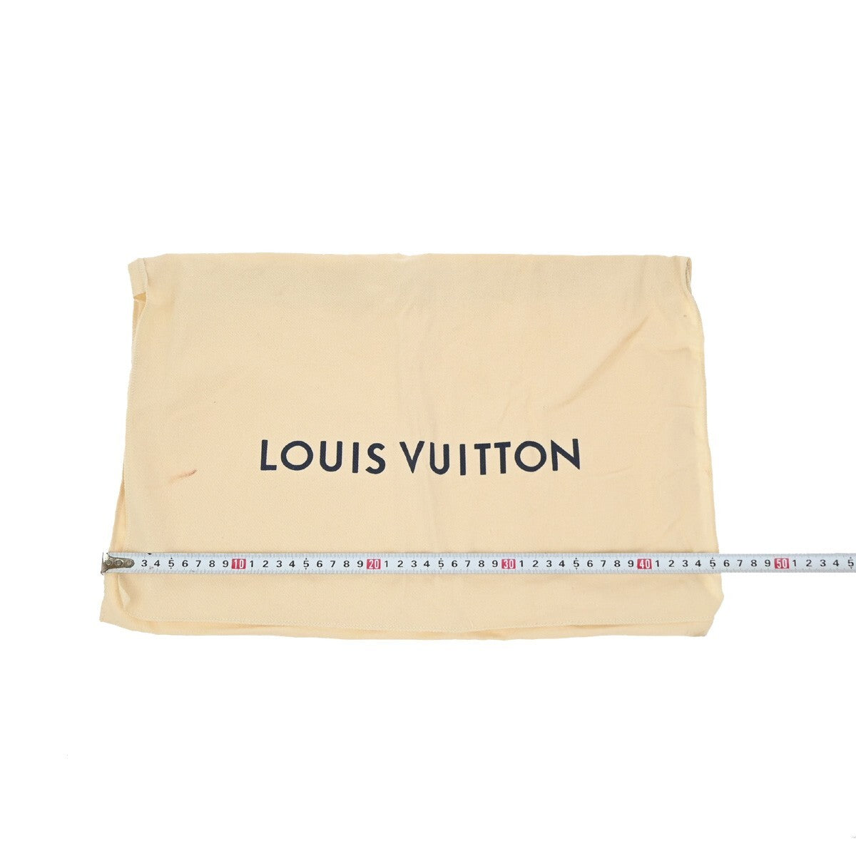LOUIS VUITTON Logo 10 Set Dust Bag Drawstring Canvas Cotton Beige Brown 09EE128