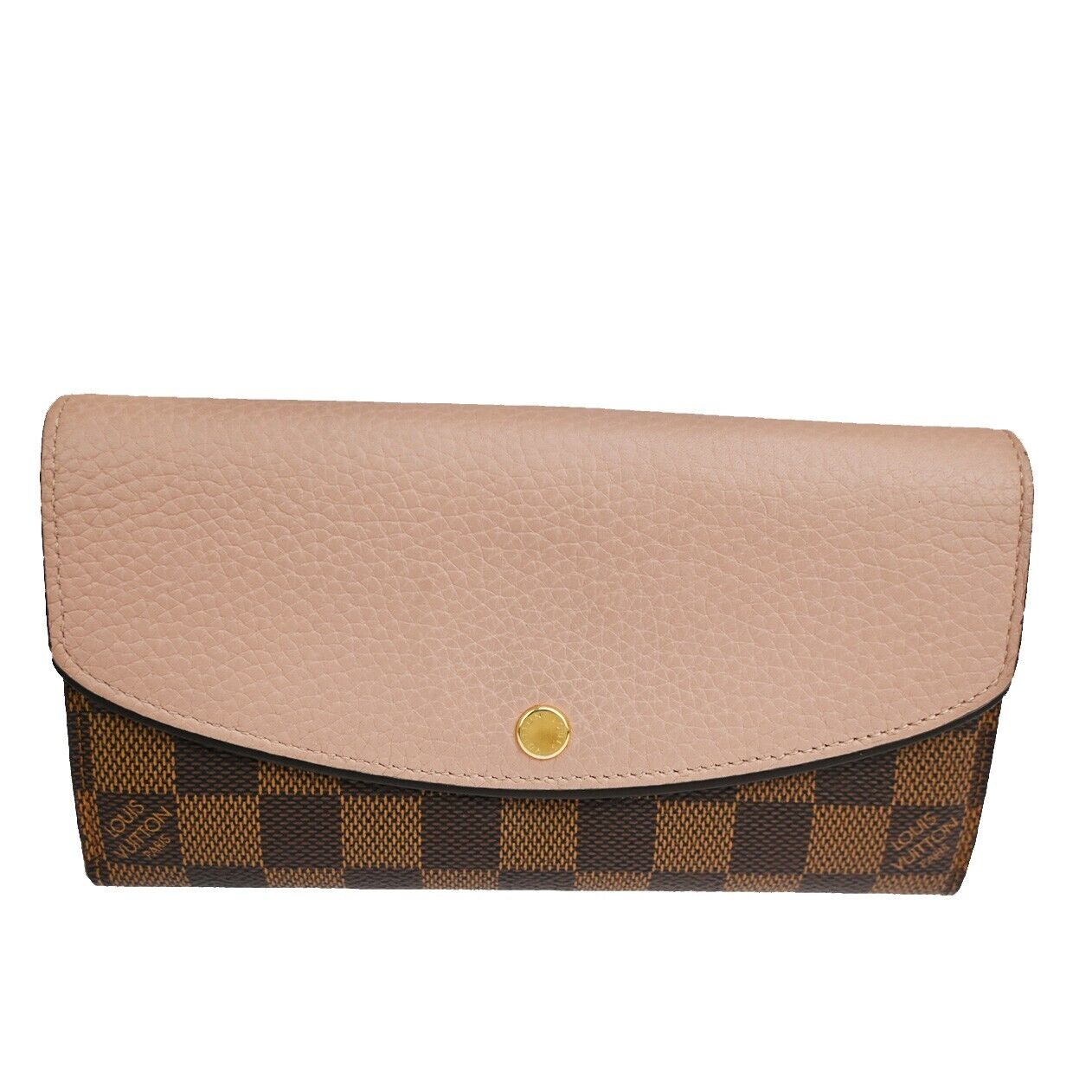 LOUIS VUITTON Damier Portefeuille Normandy Wallet Purse Pink N61262 33SH396