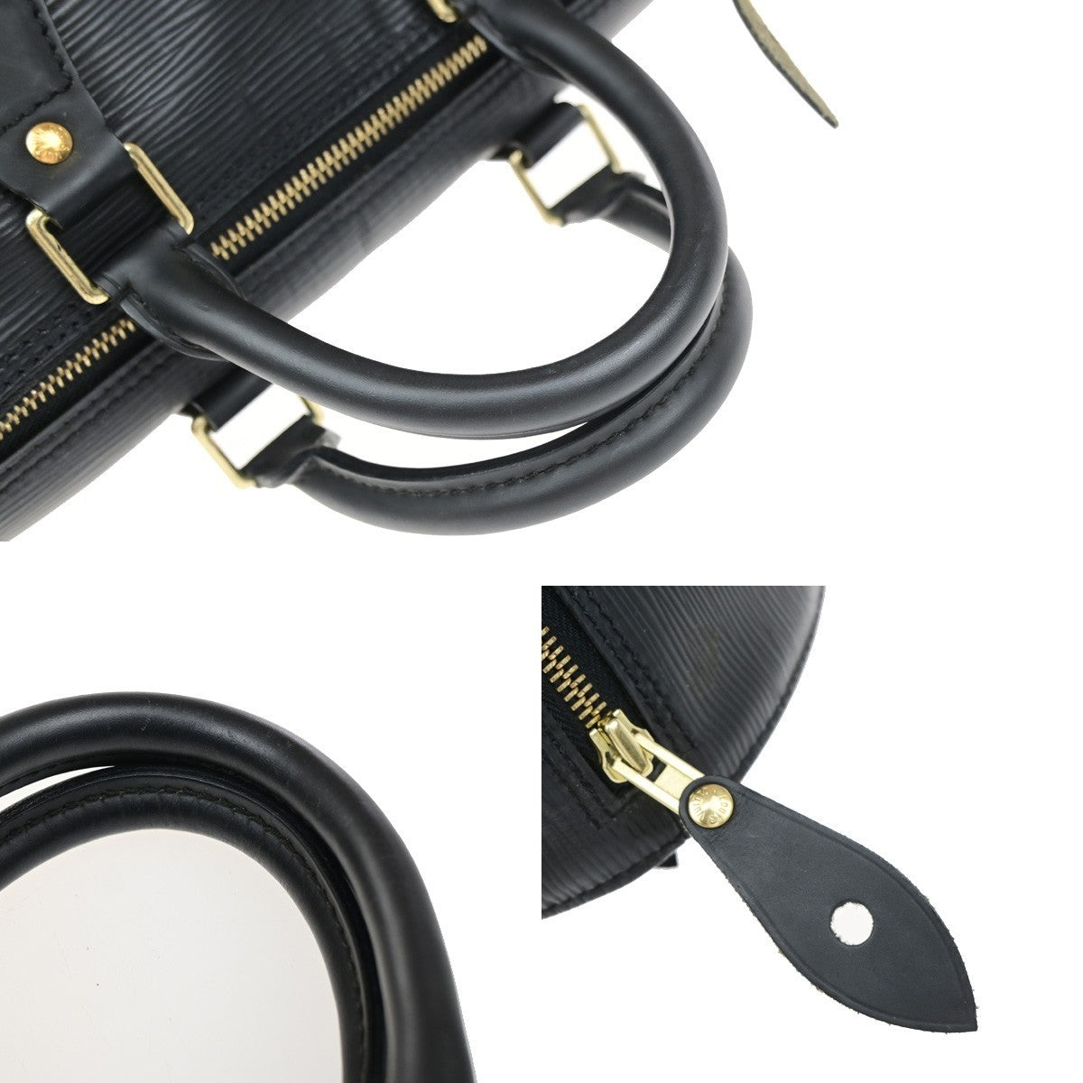 LOUIS VUITTON LV Speedy 25 Travel Hand Bag Epi Leather Black M59032 16MA703