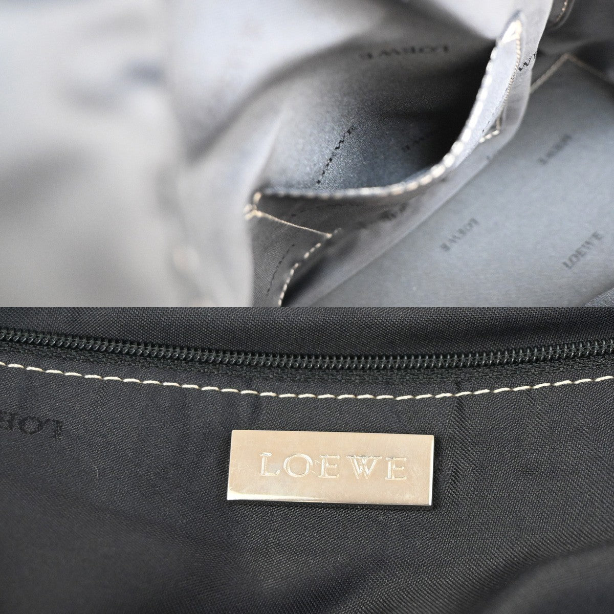 LOEWE Logo AMAZONA 36 Anagram Hand Bag Nappa Leather Orange SHW Spain 14RL980