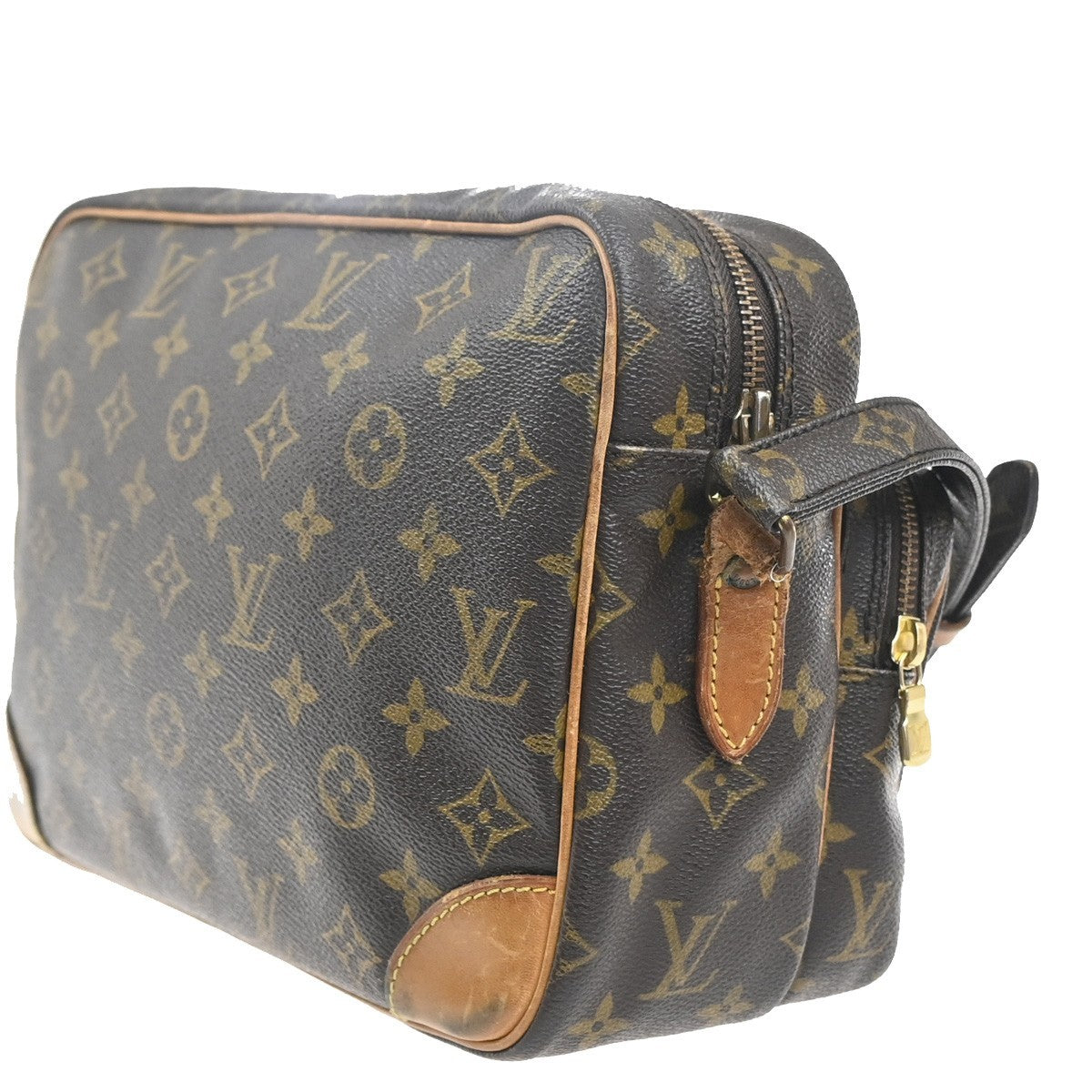LOUIS VUITTON Nile Crossbody Shoulder Bag Monogram Leather Brown M45244 30MA419