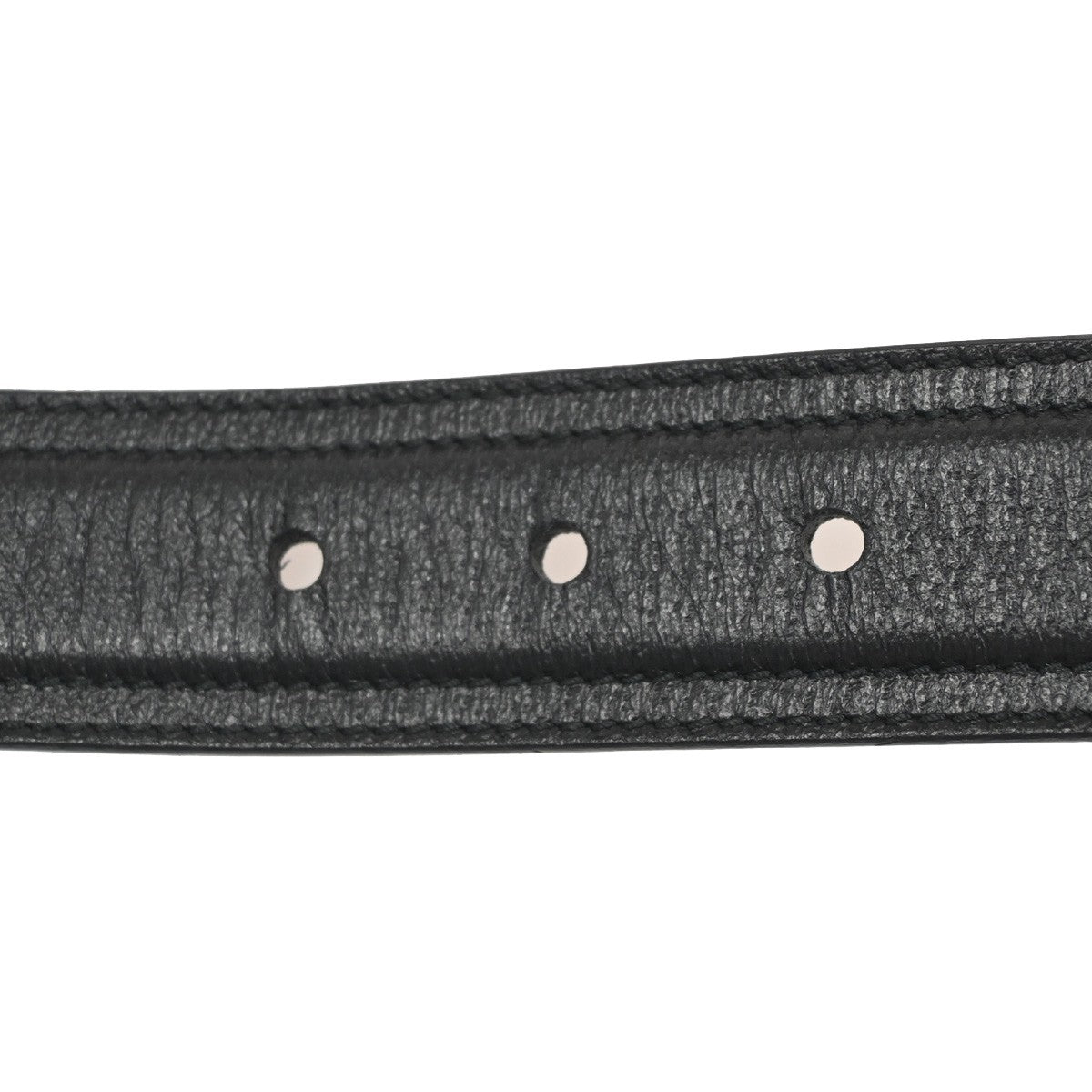 GUCCI Logo Belt 80/32 35mm Leather Black GHW Italy 68KC925