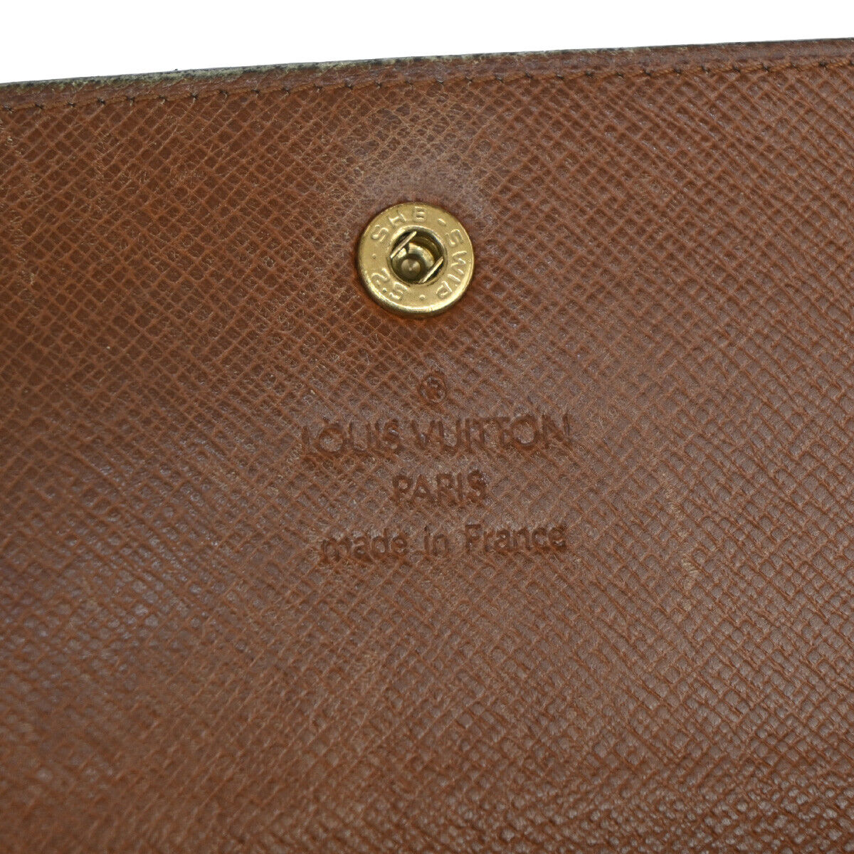 LOUIS VUITTON Porte Monnaie Credit Bifold Wallet Monogram Leather M61724 02YE304
