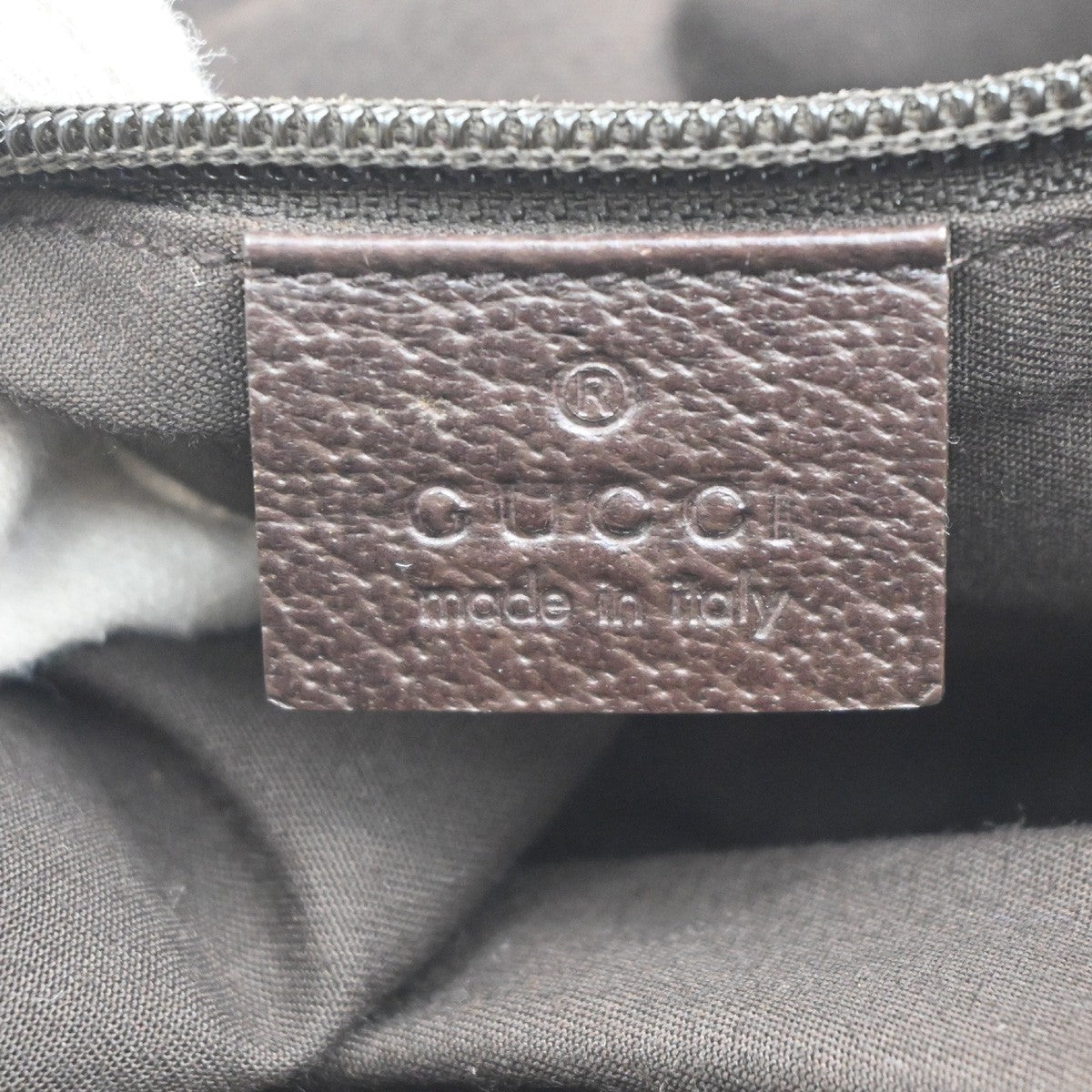 GUCCI GG Logo Sherry Line Shoulder Hand Bag Canvas Leather Beige Italy 67KC204