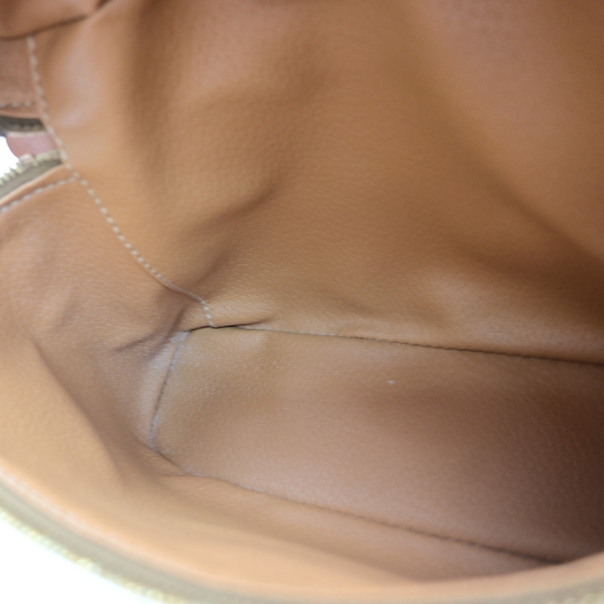 CELINE Logo Macadam Pattern Vanity Hand Bag PVC Leather Brown GHW Italy 69MA716