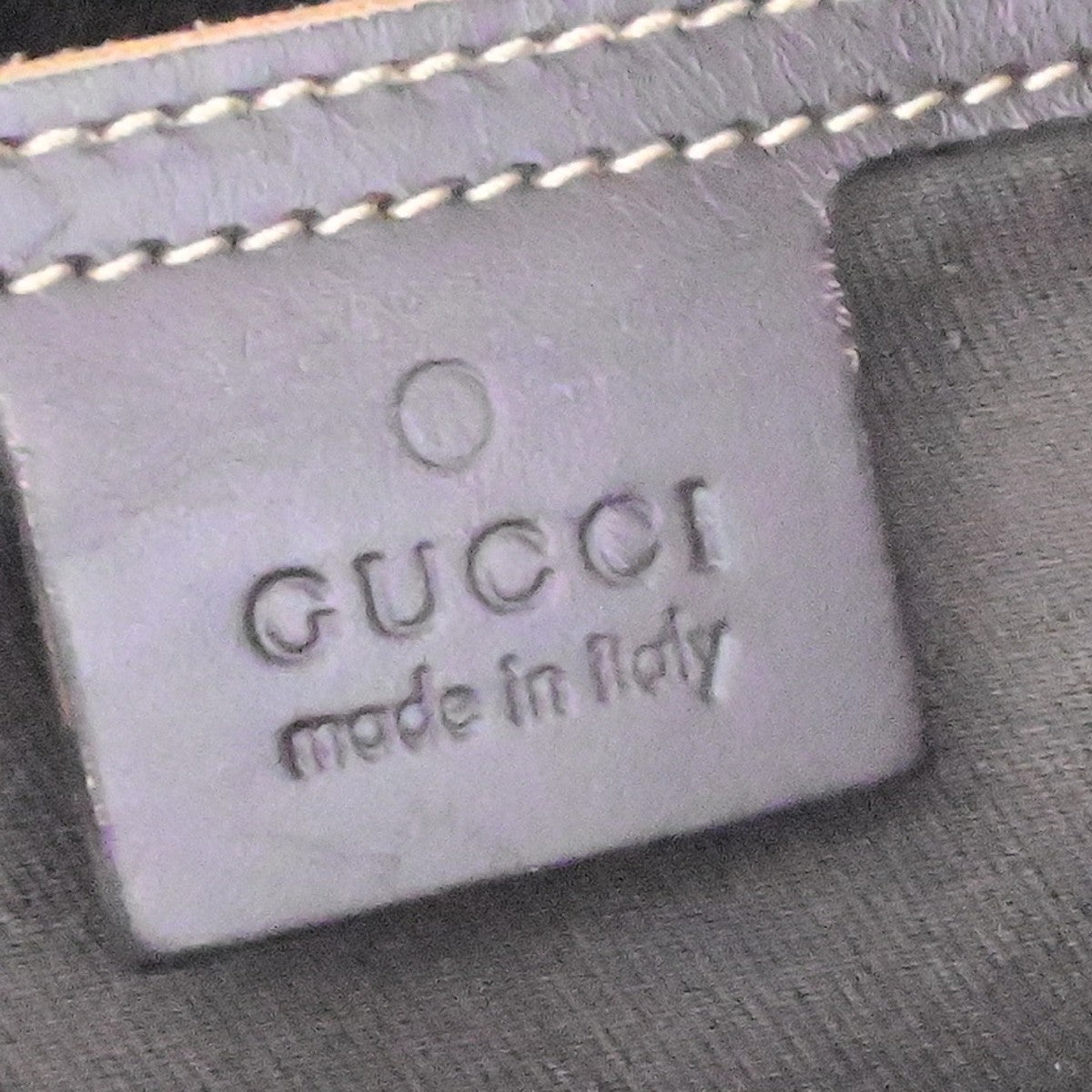 GUCCI Logo GG Pattern Shoulder Bag Supreme Leather Brown Italy 84YH517