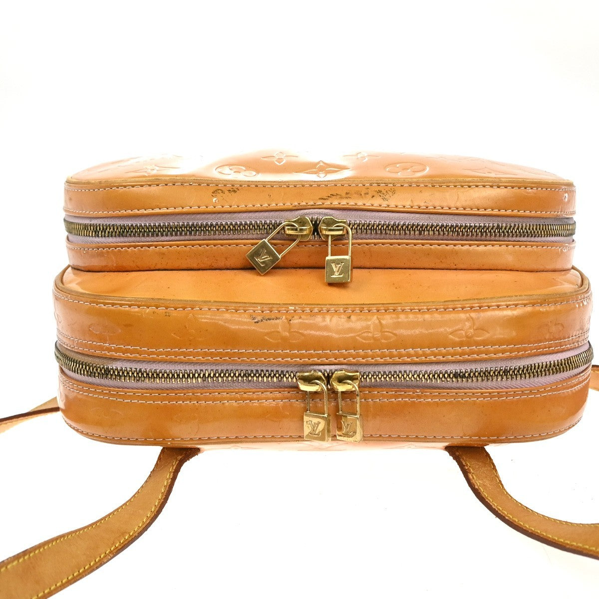 LOUIS VUITTON Murray Backpack Bag Monogram Vernis Leather Rose M91039 07KC336