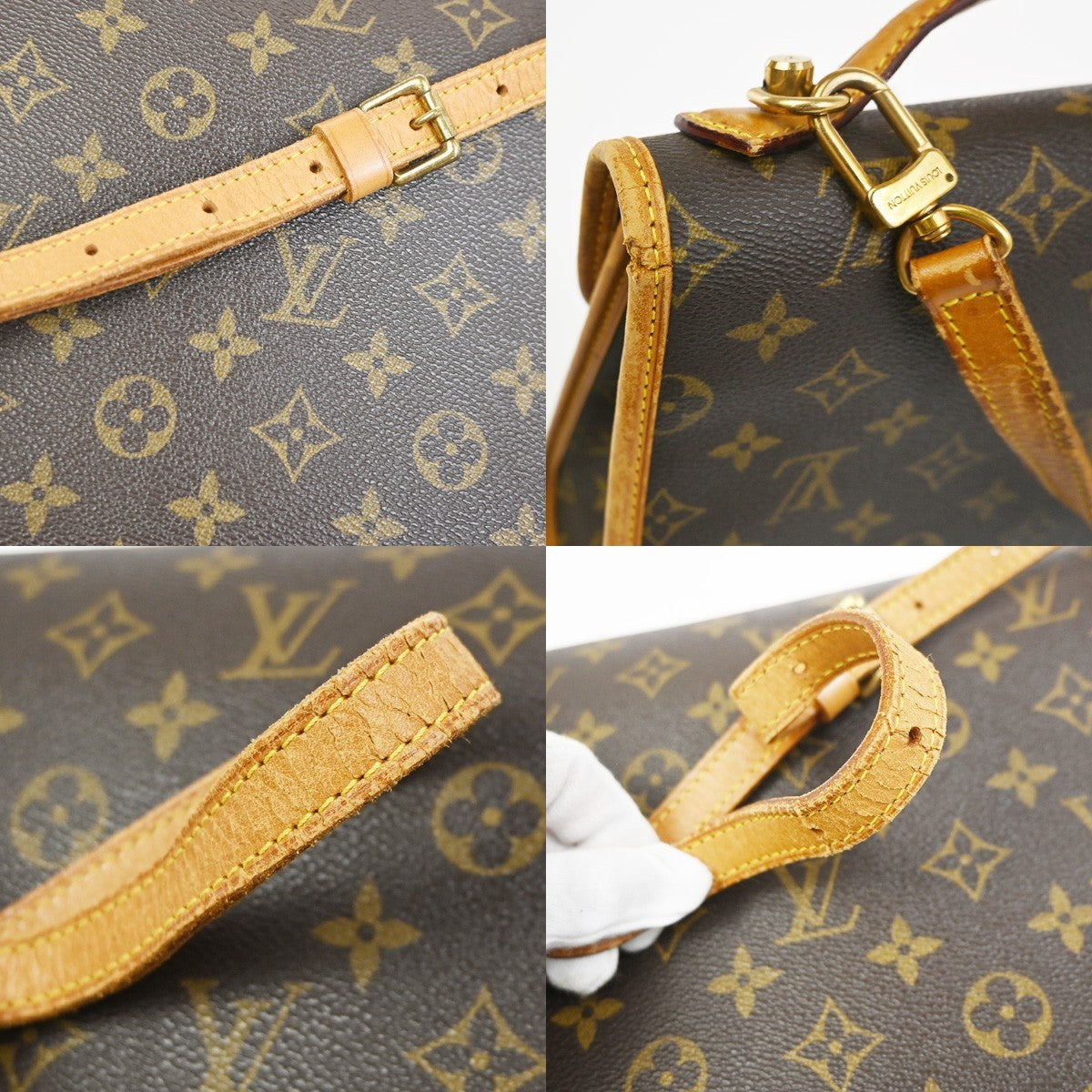 LOUIS VUITTON Bel Air 2Way Shoulder Hand Bag Monogram Leather BN M51122 10YH919