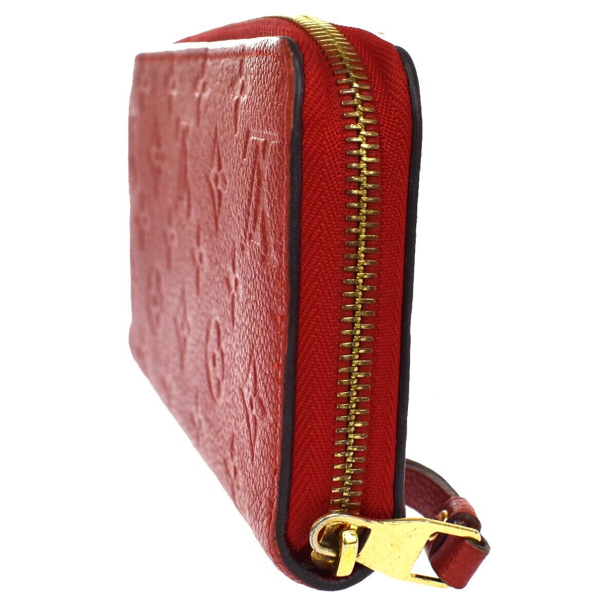 LOUIS VUITTON Zippy Wallet Long Wallet Monogram Empreinte Red M60737 84GA647