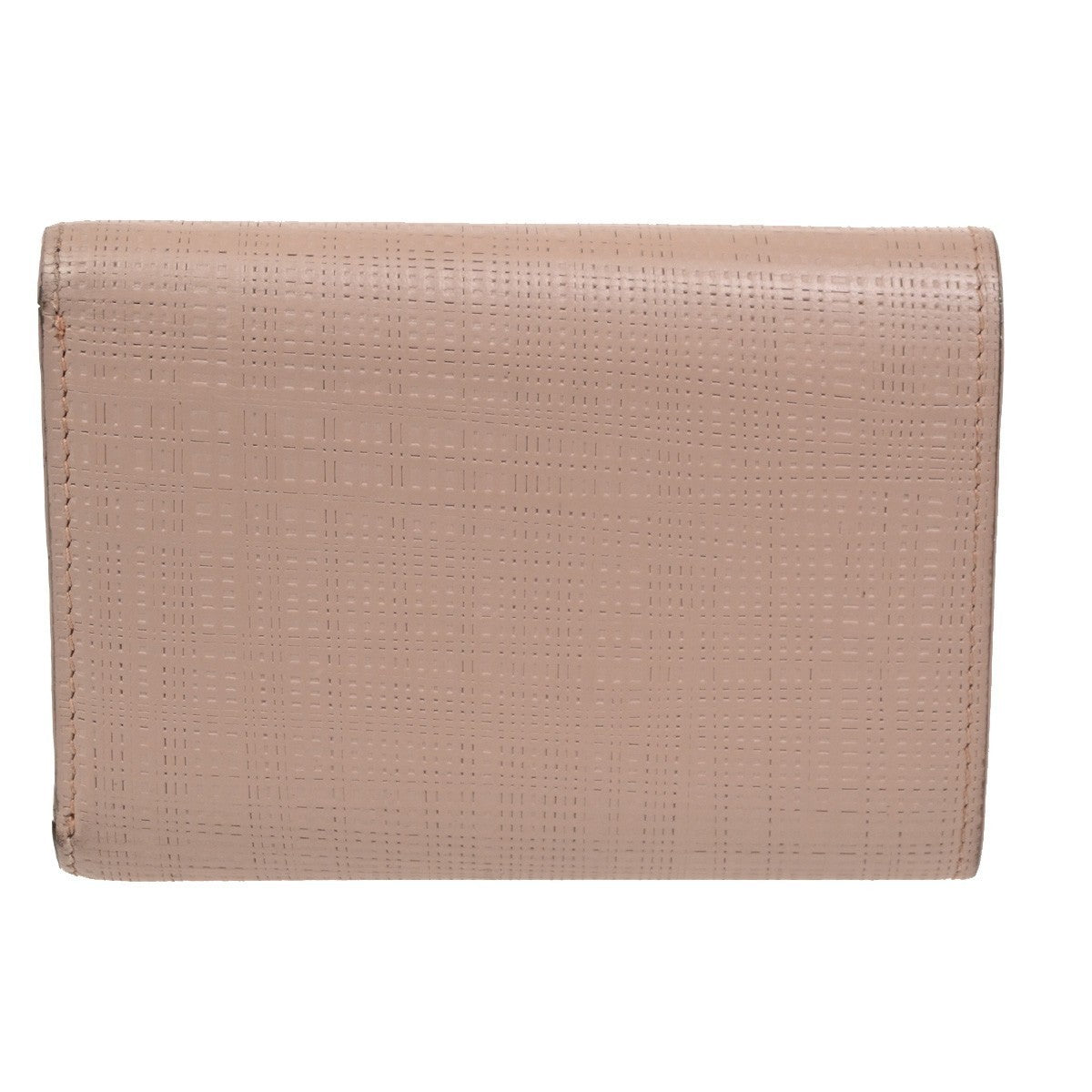 LOEWE Logo Anagram Trifold Wallet Purse Leather Pink Made In Spain 65CA567