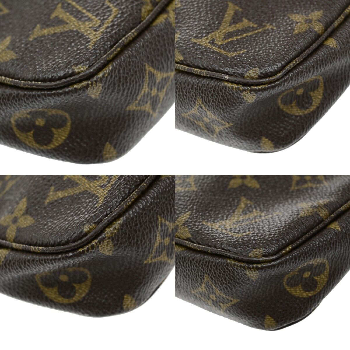 LOUIS VUITTON Pochette Accessoires Hand Bag Monogram Leather BN M51980 30ED959