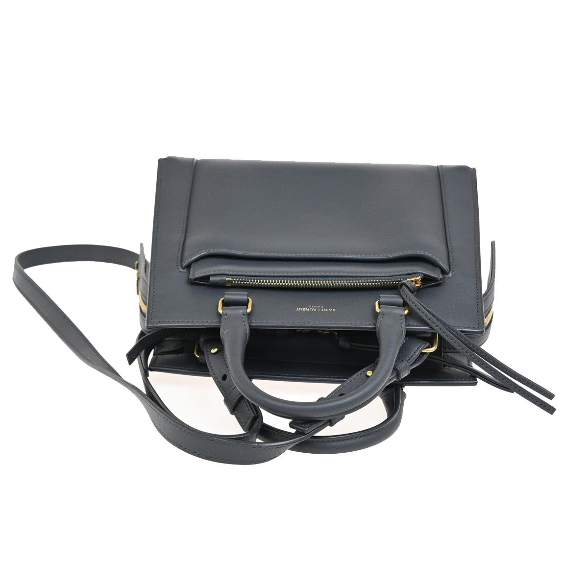 SAINT LAURENT YSL Small East Side 2Way Shoulder Hand Bag Leather GY GHW 52RL203