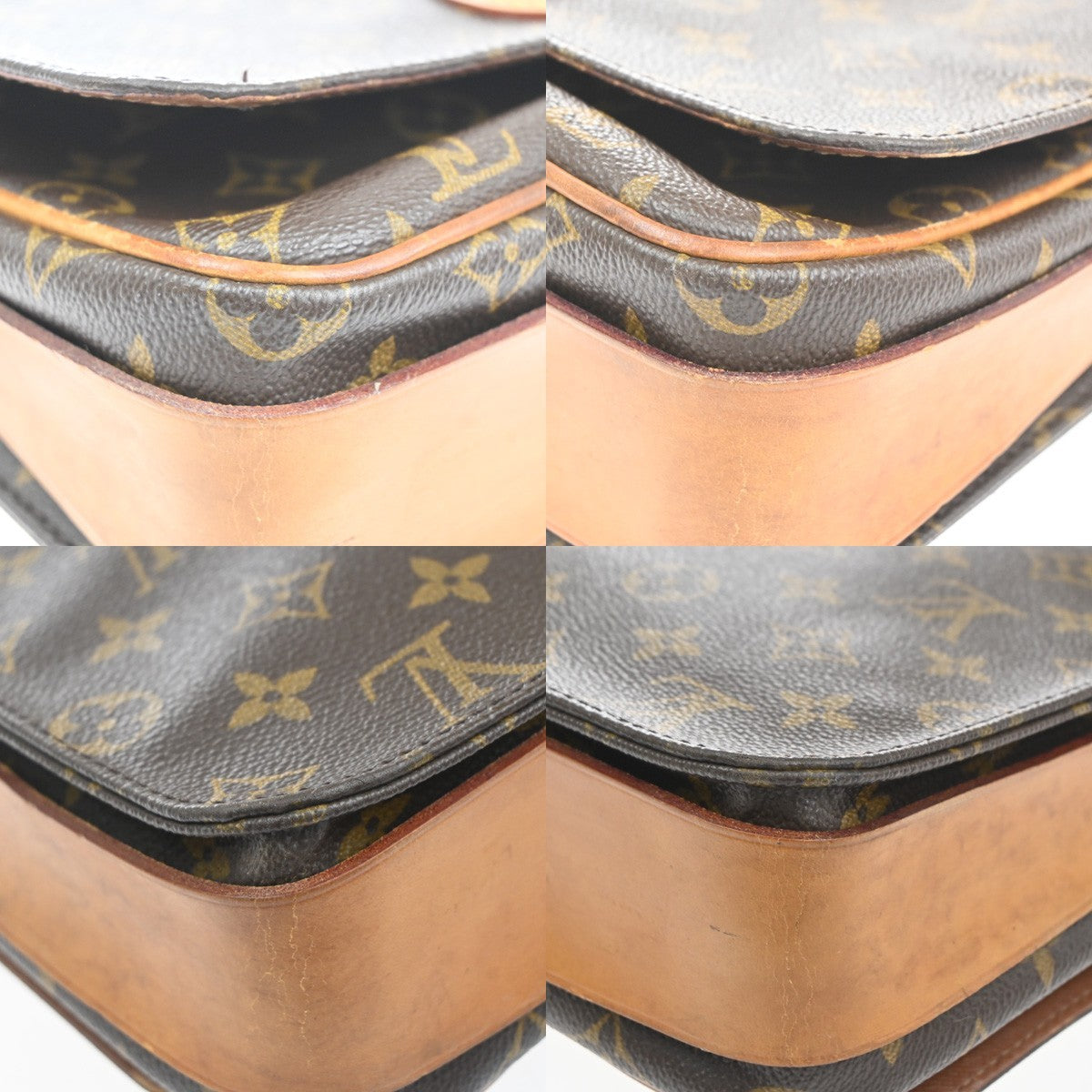 LOUIS VUITTON Cartouchiere GM Shoulder Bag Monogram Leather Brown M51252 77KC740