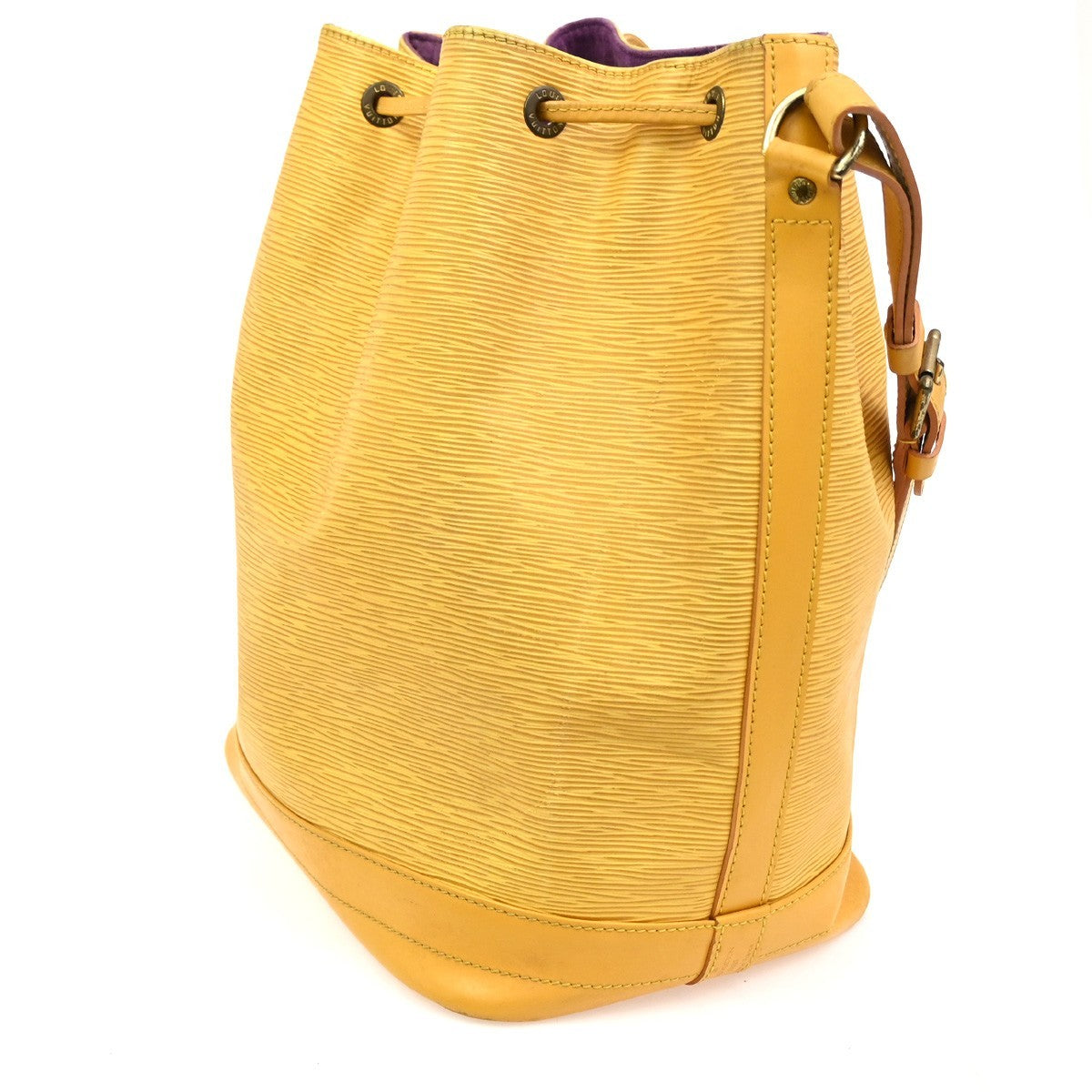 LOUIS VUITTON Noe GM Drawstring Shoulder Bag Epi Leather Yellow M44009 35TA575