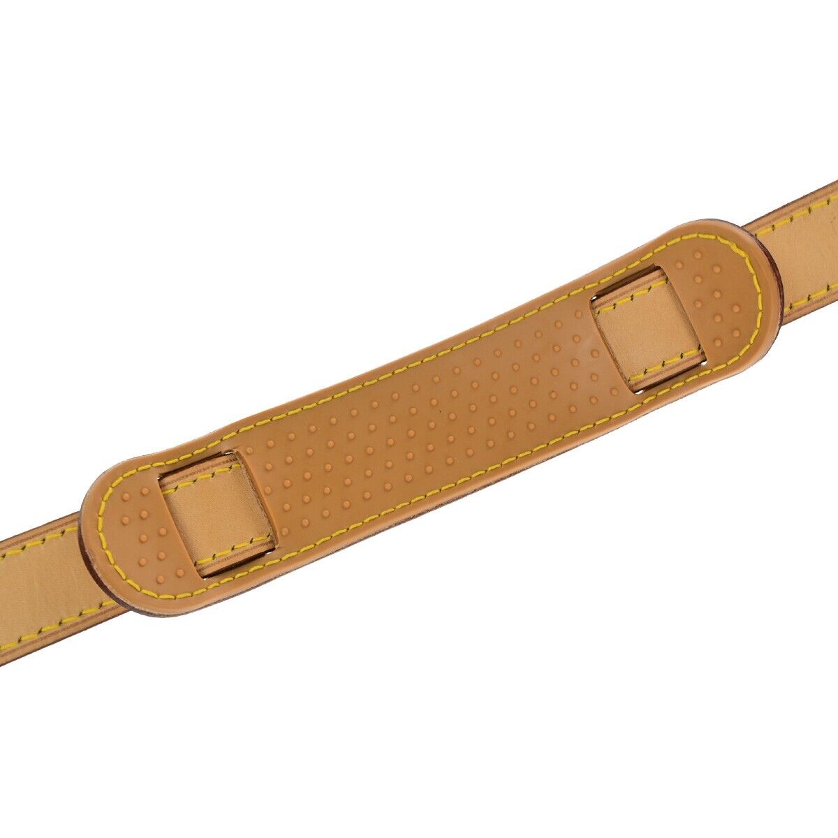 LOUIS VUITTON Logo Shoulder Strap Leather Brown Gold Bag Accessory 30YF258