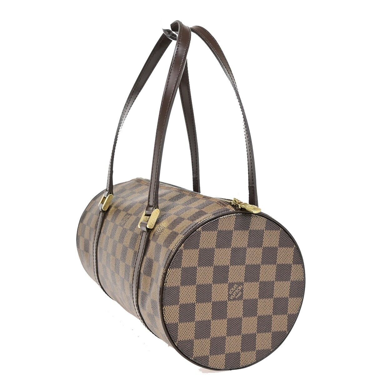 LOUIS VUITTON Papillon GM Hand Bag Damier Ebene Leather Brown N51303 72FA971