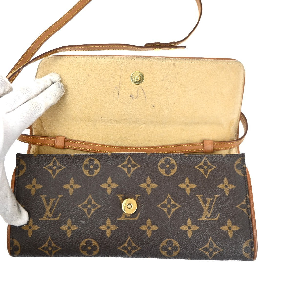 LOUIS VUITTON Pochette Twin GM 2Way Shoulder Bag Monogram BN USA M51852 30MA168