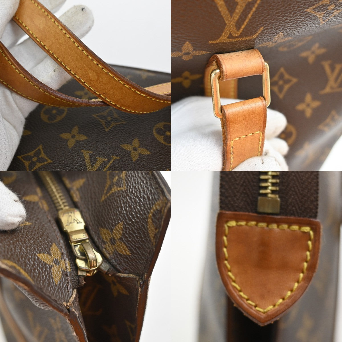 LOUIS VUITTON BABYLONE Shoulder Bag Monogram Leather Brown France M51102 84SA030