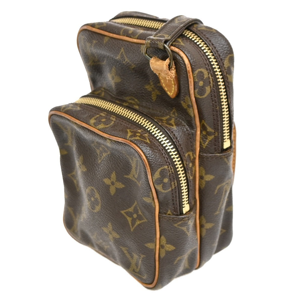 LOUIS VUITTON Mini Amazon Shoulder Bag Monogram Leather Brown M45238 30KC052