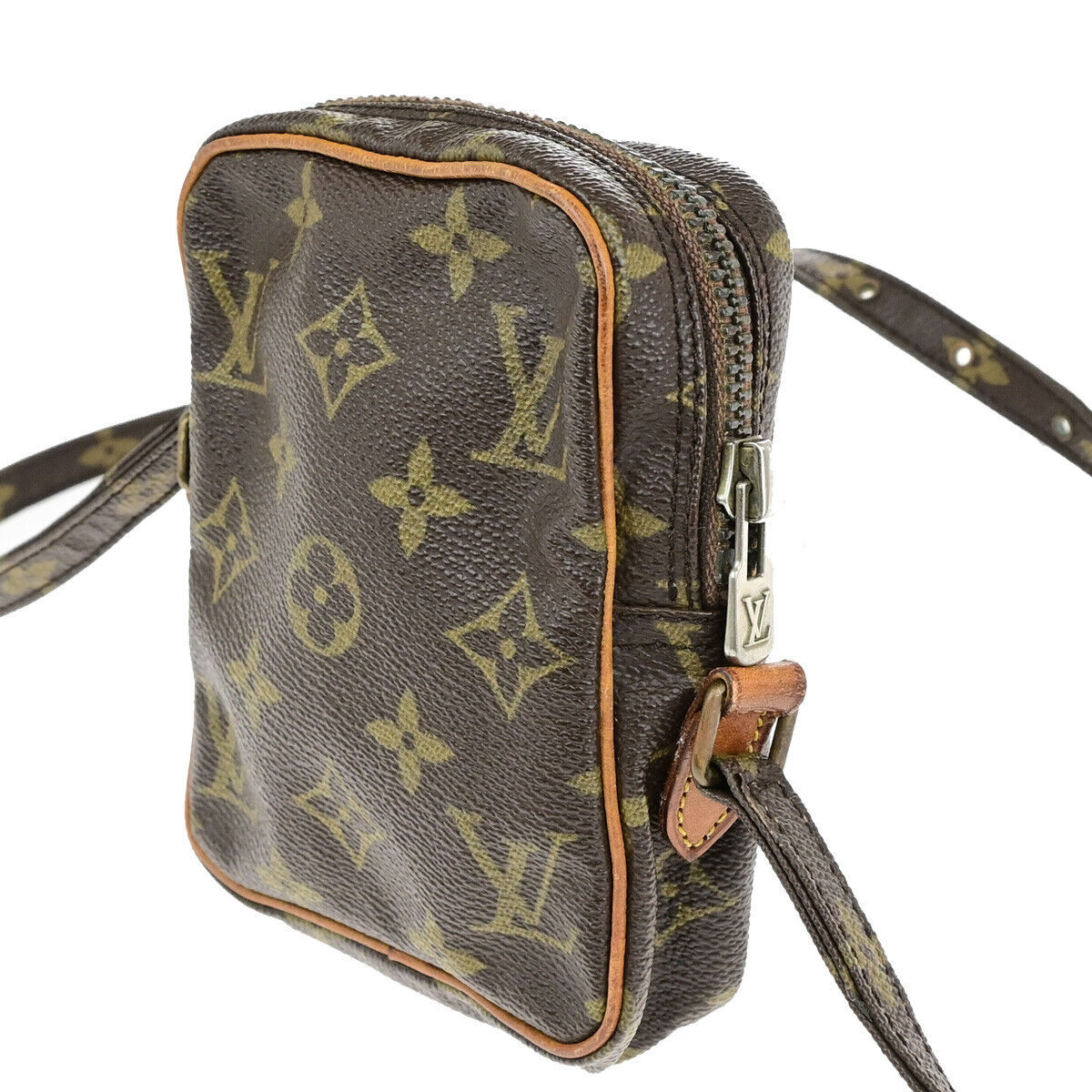 LOUIS VUITTON LV Mini Danube Shoulder Bag Monogram Leather Brown M45268 30SJ610