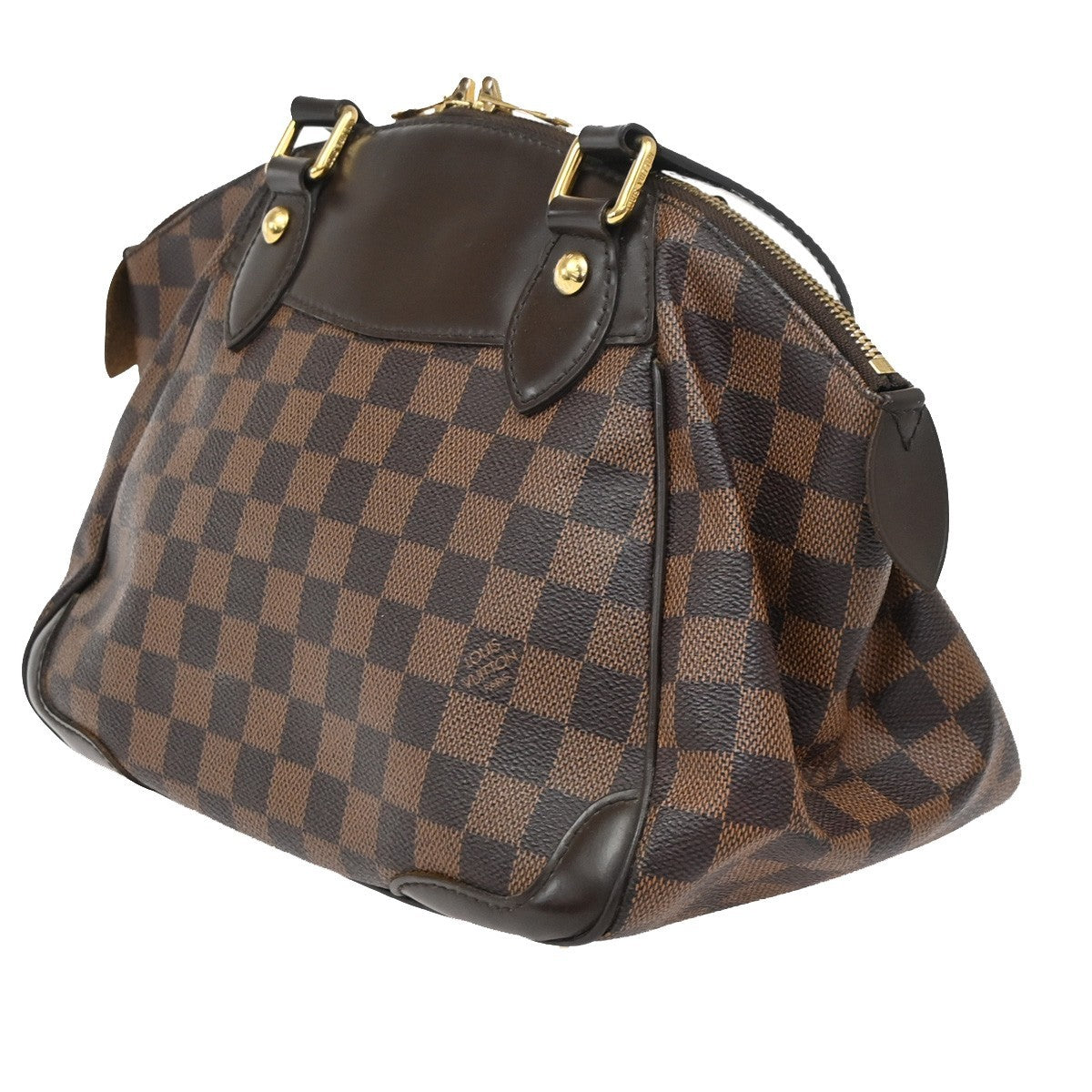 LOUIS VUITTON Verona PM Shoulder Bag Damie Ebene Leather Brown N41117 17KB791