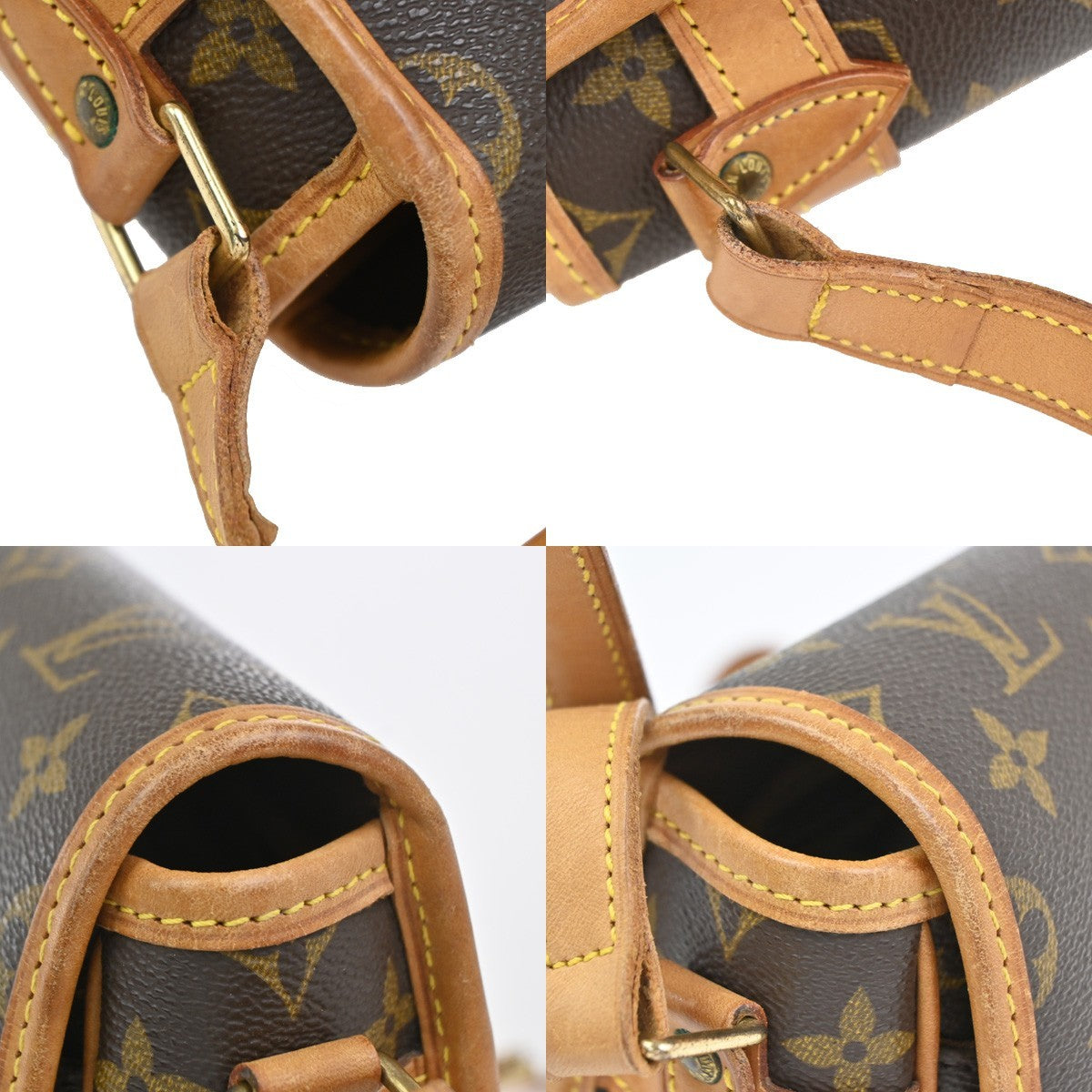 LOUIS VUITTON Sologne Shoulder Bag Monogram Leather Brown France M42250 59CA915