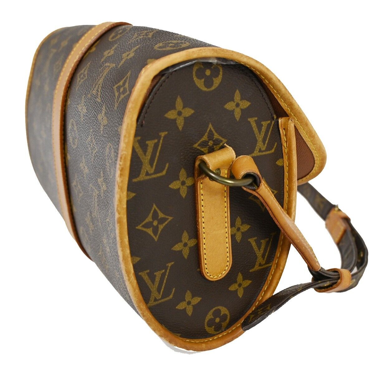 LOUIS VUITTON Logo Marne Shoulder Bag Monogram Leather Brown M51369 85YE213