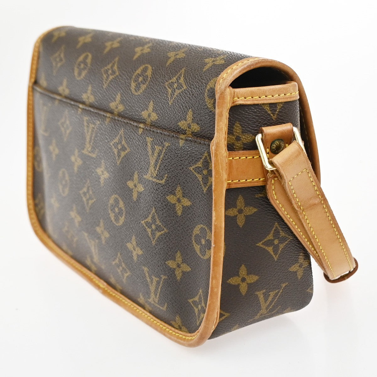 LOUIS VUITTON Sologne Shoulder Bag Monogram Leather Brown France M42250 59CA915
