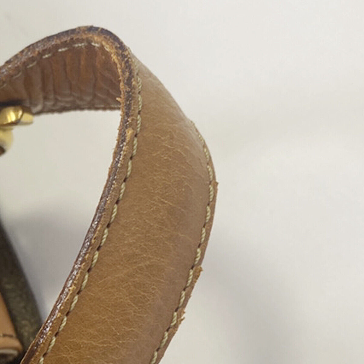 CELINE Macadam Pattern Horse Carriage Shoulder Bag PVC Leather Brown GHW 98YG603