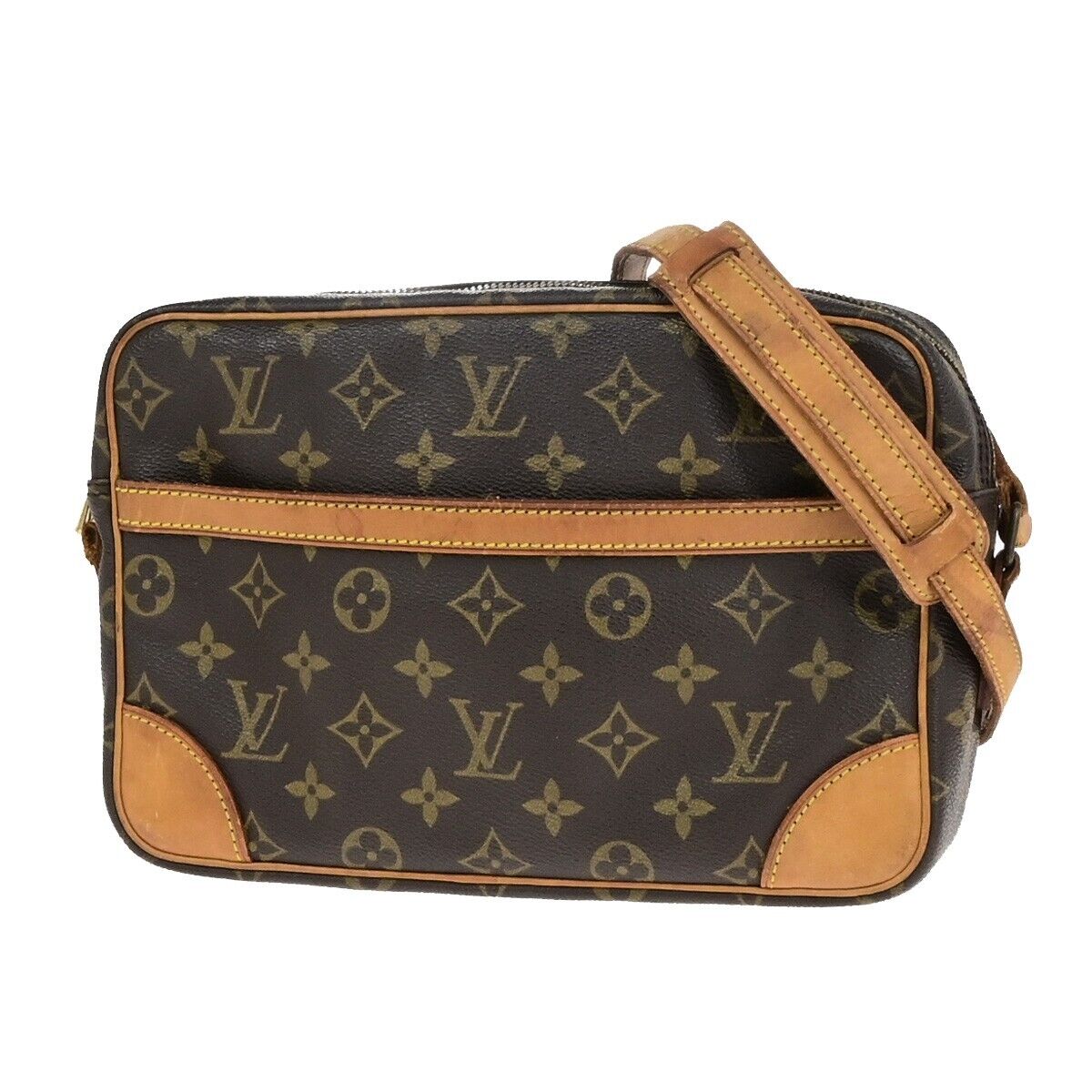 LOUIS VUITTON Trocadero 27 Shoulder Bag Monogram Leather Brown M51274 04ED333
