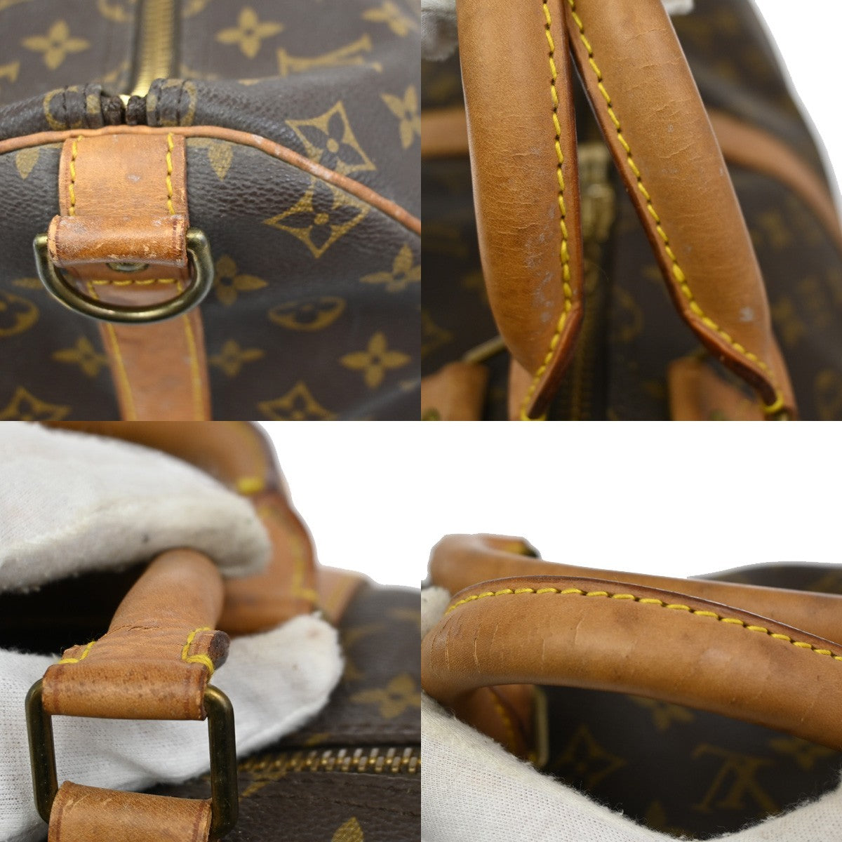 LOUIS VUITTON Keepall Bandouliere 55 Boston  Bag Monogram Brown M41414 88TA036