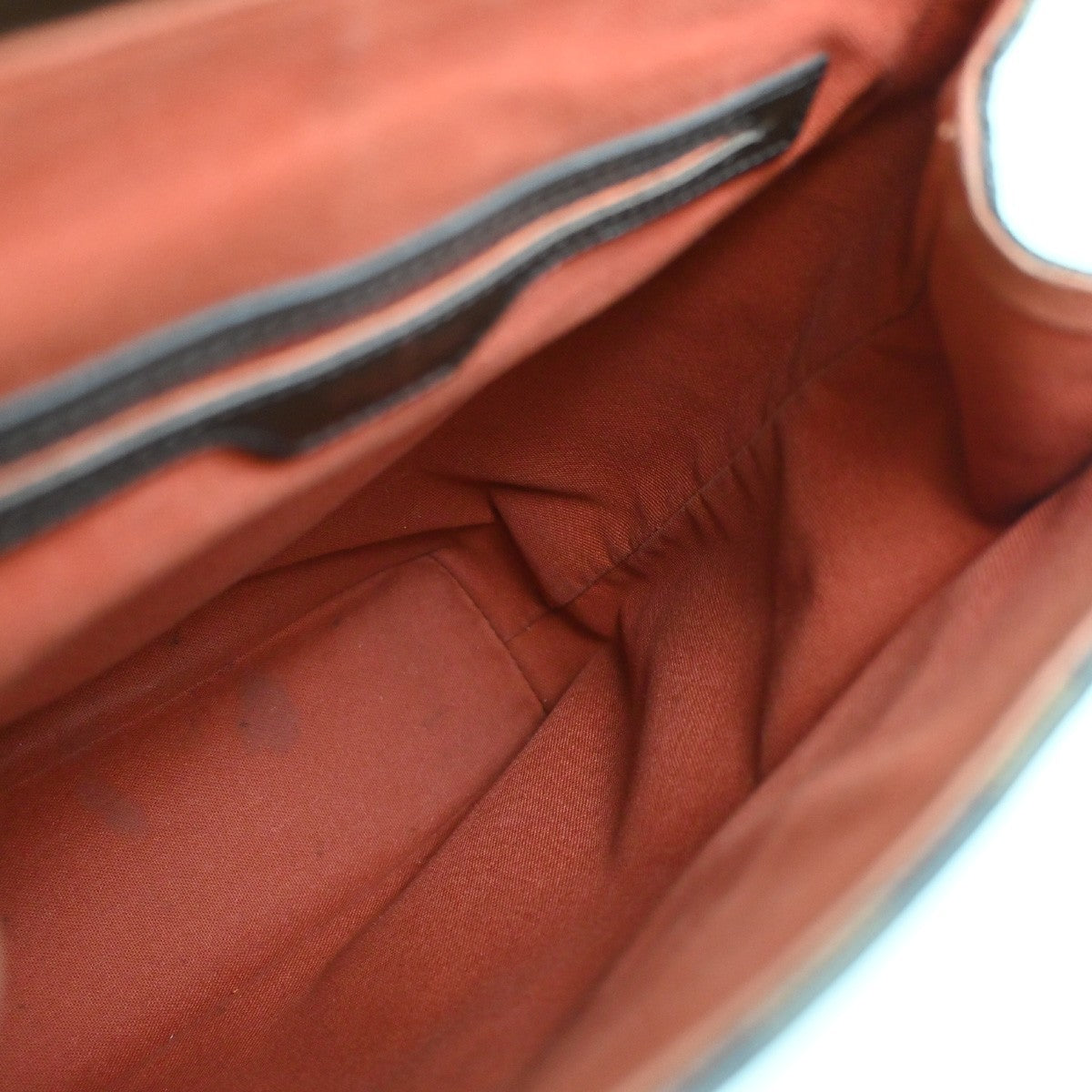 LOUIS VUITTON Logo Soho Backpack Bag Damier Ebene Leather Brown N51132 20SA057
