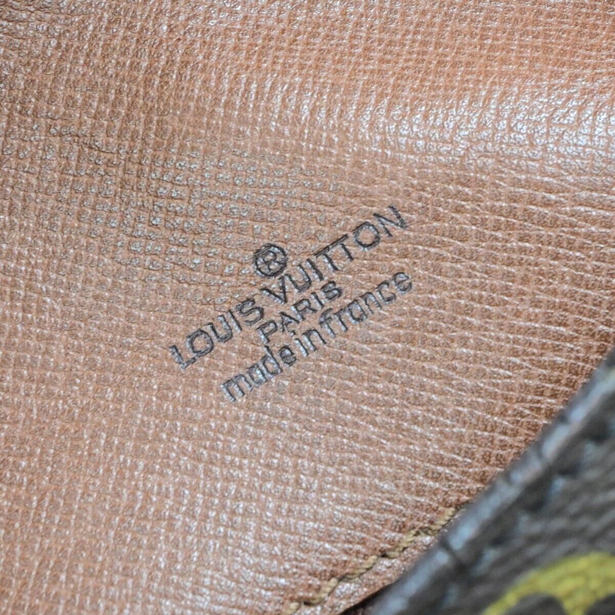 LOUIS VUITTON Saint Cloud MM Shoulder Bag Monogram Leather Brown M51243 64ED489