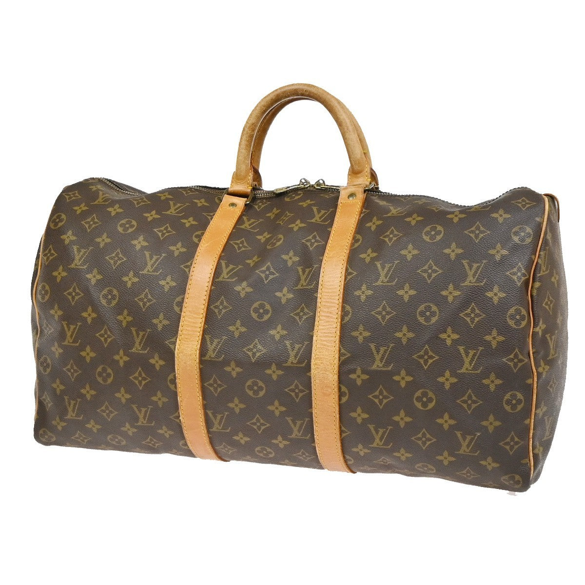 LOUIS VUITTON Keepall 50 Travel Hand Bag Monogram Leather Brown M41426 73YH911