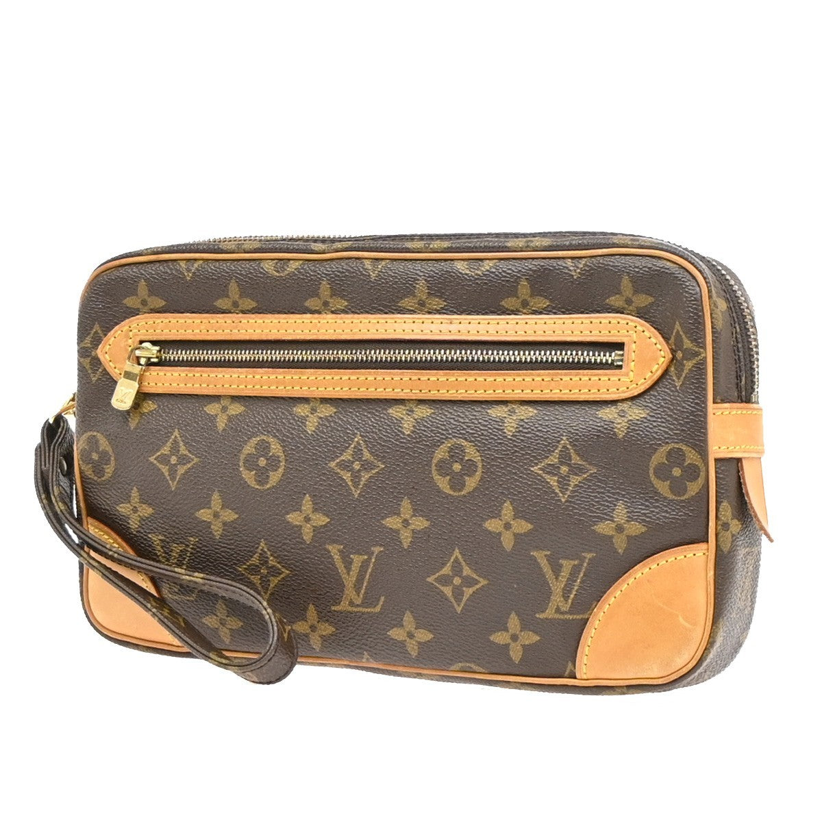 LOUIS VUITTON Marly Dragonne GM Clutch Hand Bag Monogram Brown M51825 37PA031
