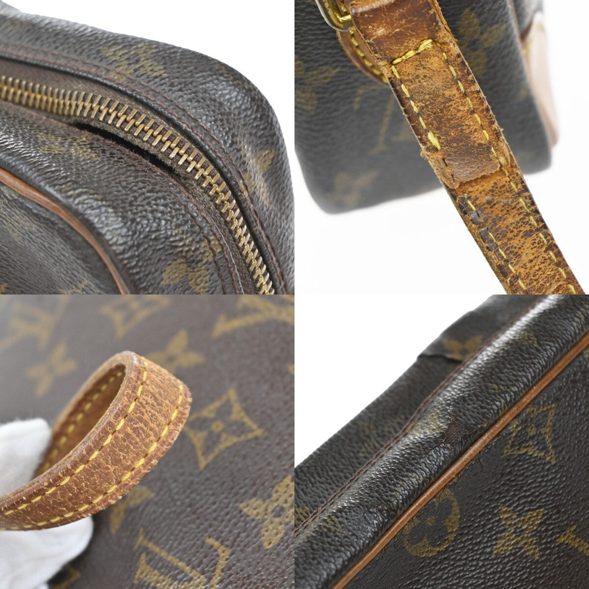 LOUIS VUITTON Trocadero 27 Shoulder Bag Monogram Leather Brown M51274 68EE227