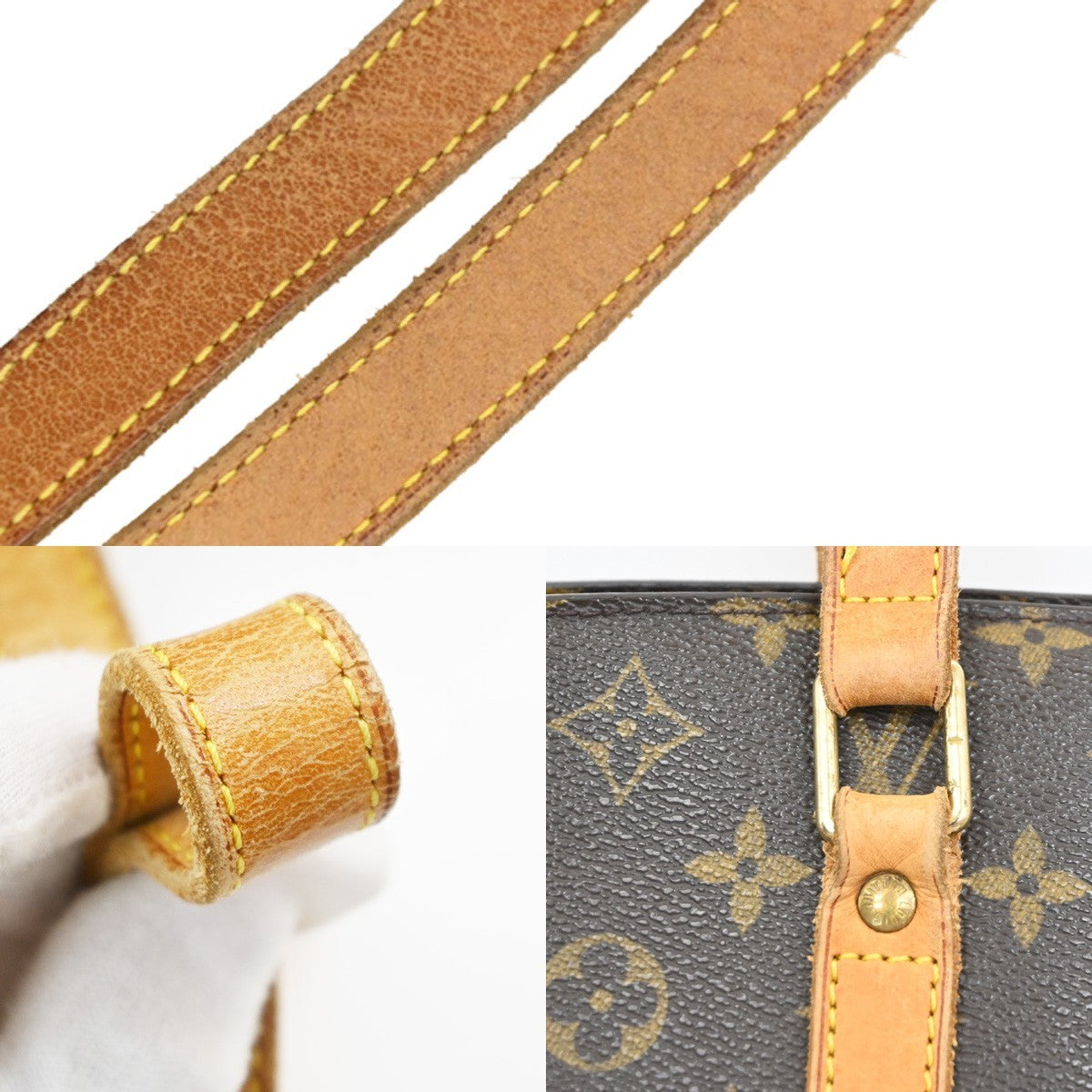 LOUIS VUITTON BABYLONE Shoulder Bag Monogram Leather Brown France M51102 87PA089