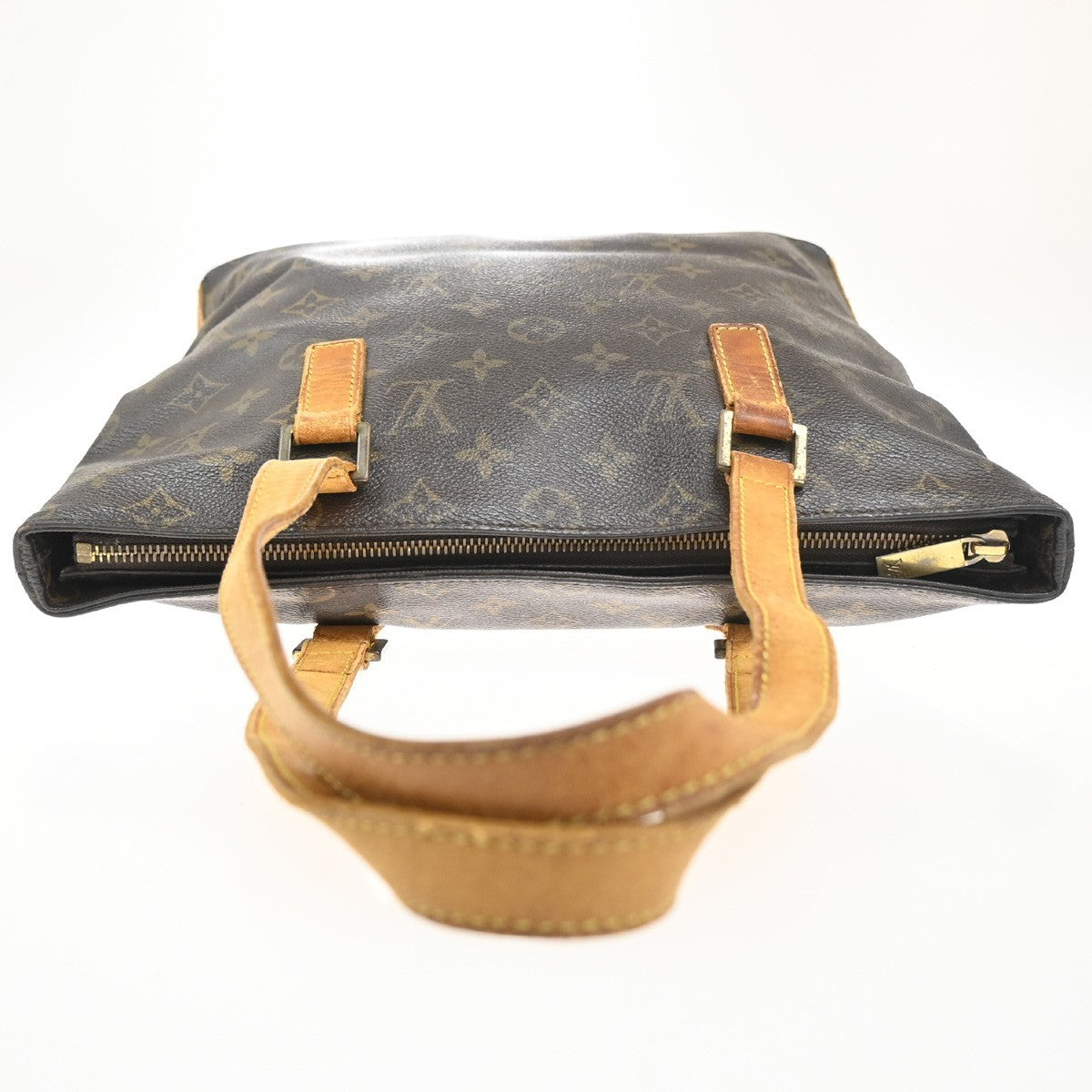LOUIS VUITTON Cabas Piano Shoulder Bag Monogram Leather Brown M51148 34MA377