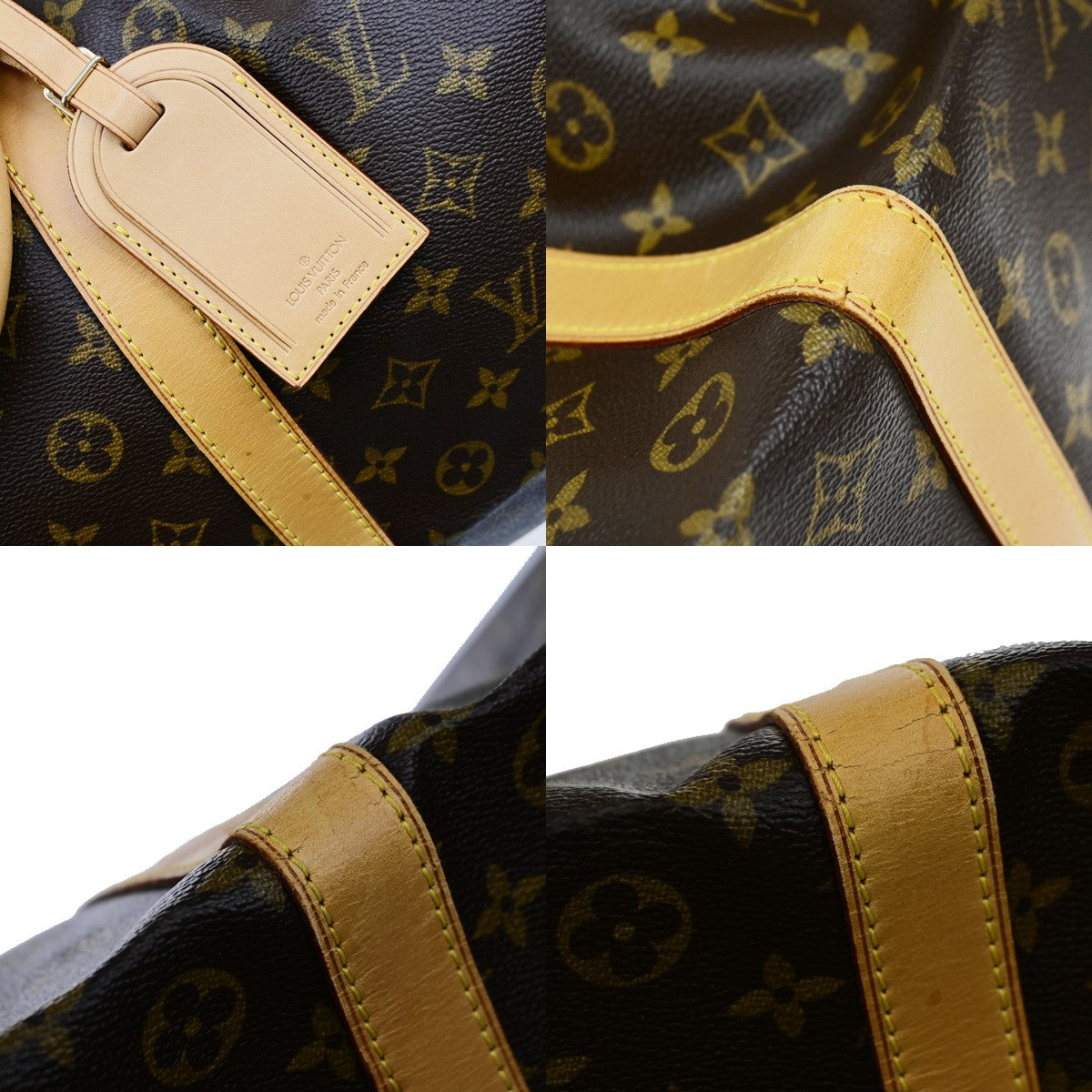 LOUIS VUITTON Keepall 60 Travel Hand Bag Monogram Leather Brown M41422 24YH148