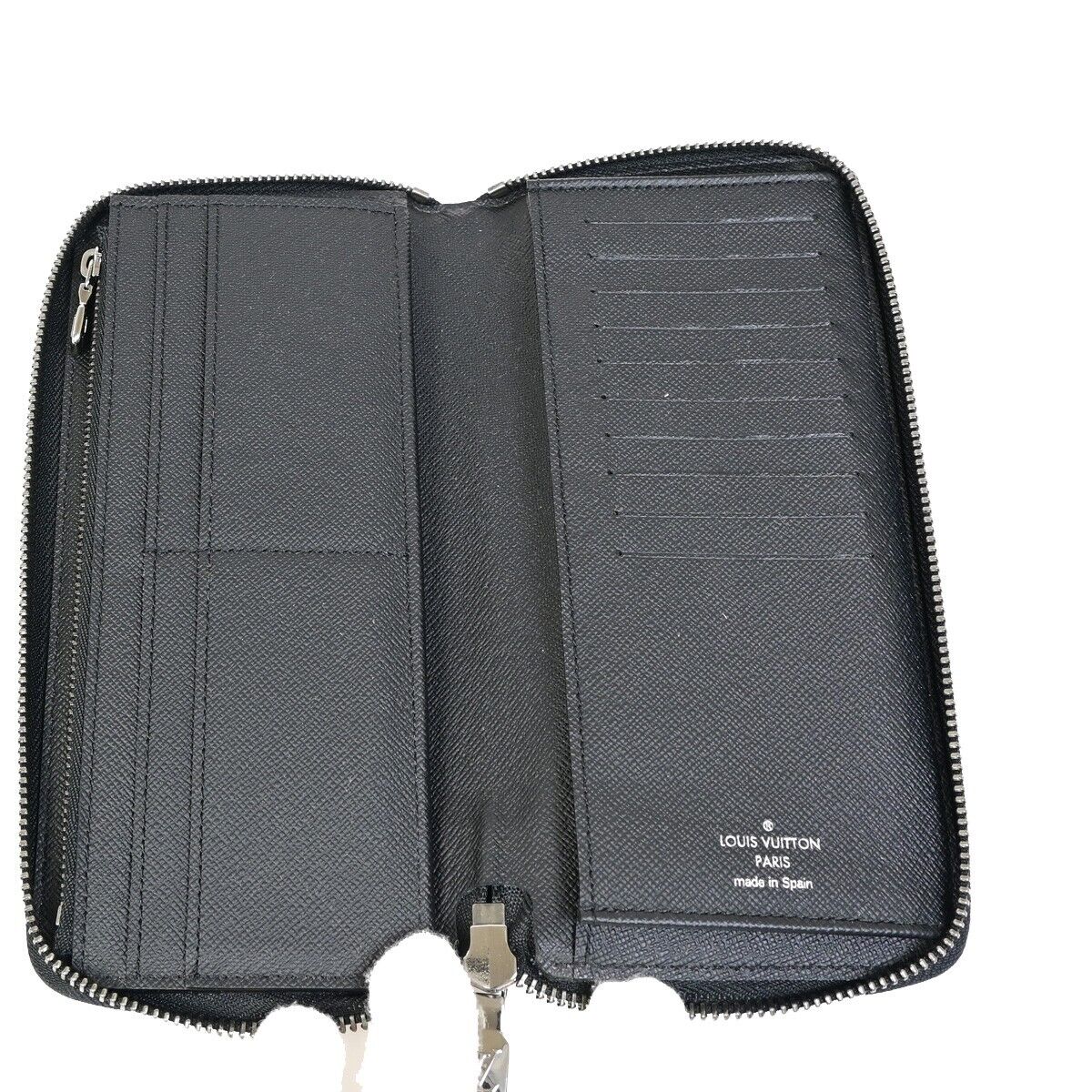 LOUIS VUITTON Zippy Wallet Vertical Monogram Eclipse Leather BK M62295 81FA615