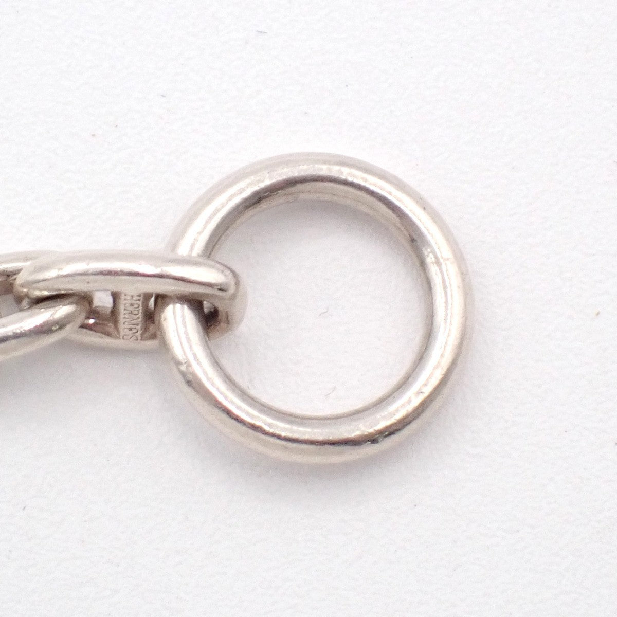 HERMES Logo Chaine D'ancre TPM Chain Bracelet  28 Link Silver Ag925 396LC630