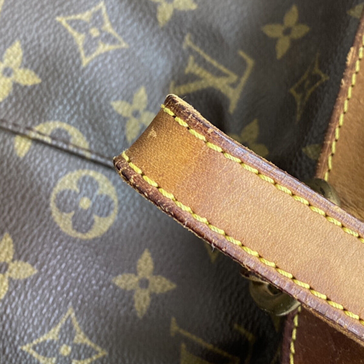 LOUIS VUITTON Montsouris GM Backpack Bag Monogram Leather Brown M51135 85YG509