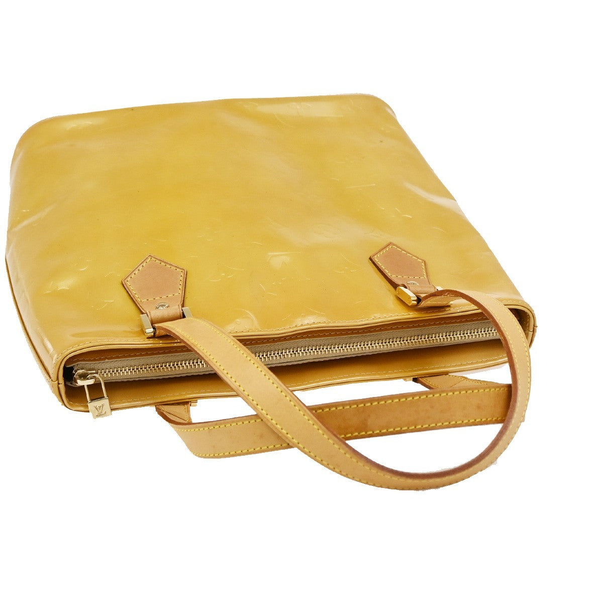 LOUIS VUITTON Houston Shoulder Bag Monogram Vernis Leather Yellow M91004 30DA081